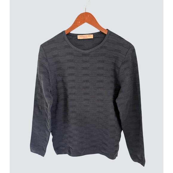 Metropolitan View Other - Made in Italy Metropolitan View Collection Textured Gray Knit Sweater Made In It